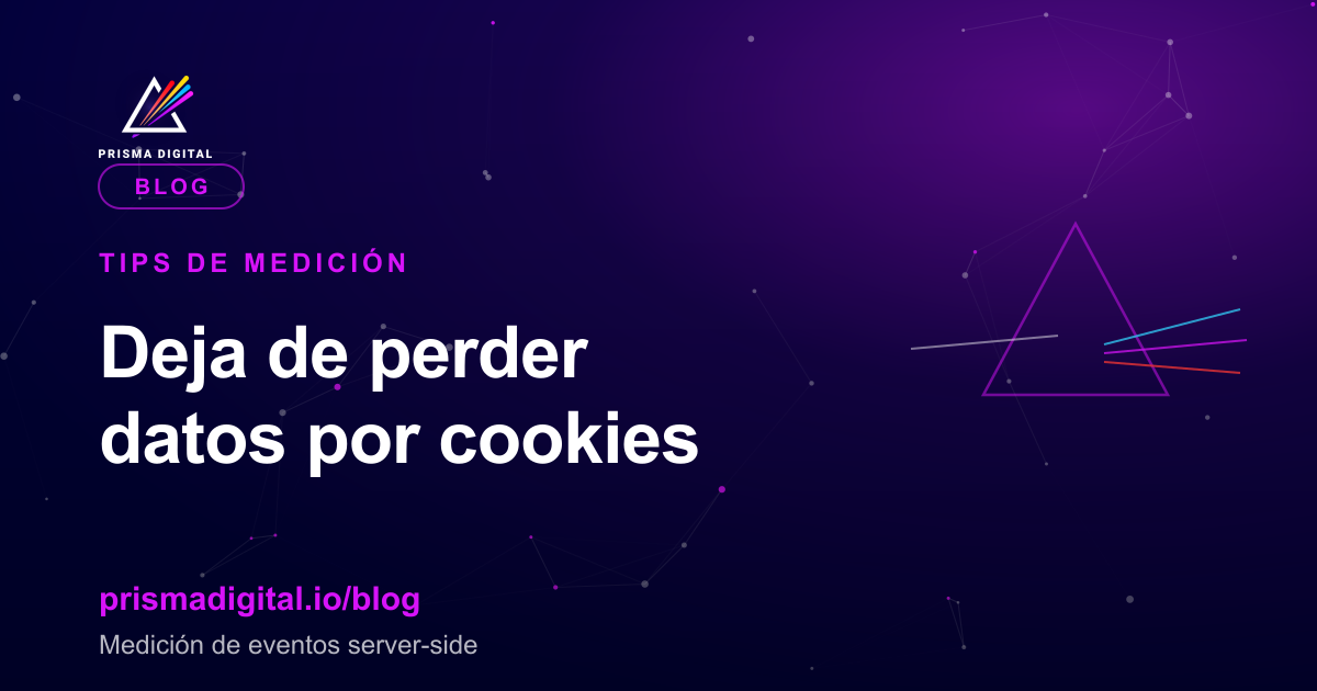 Portada del artículo sobre medición de eventos server-side para no perder datos por cookies y AdBlockers, de Prisma Digital.